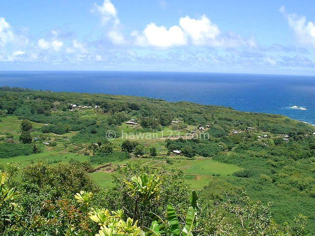 マウイ島ハナに向かう途中の景色