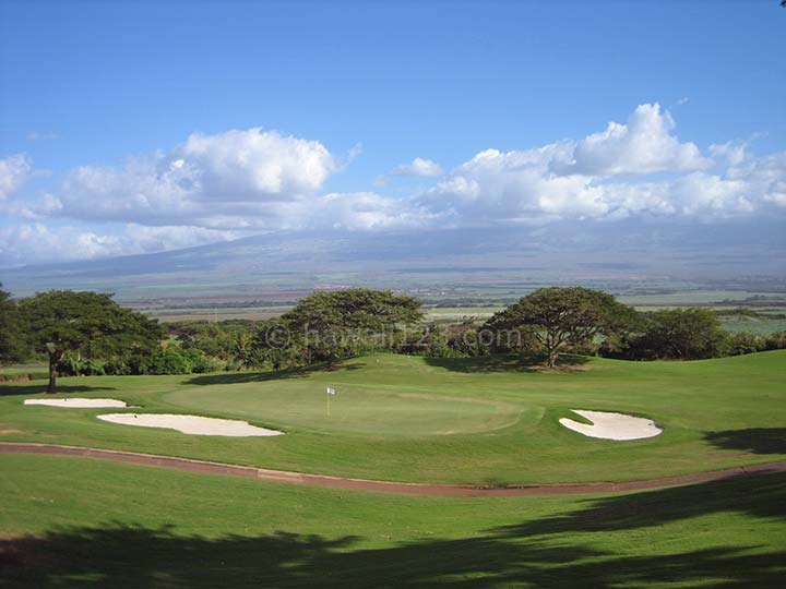 ハレアカラの眺望が素晴らしいマウイ島のゴルフコース