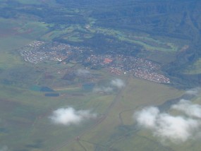 上空から見たラナイシティ