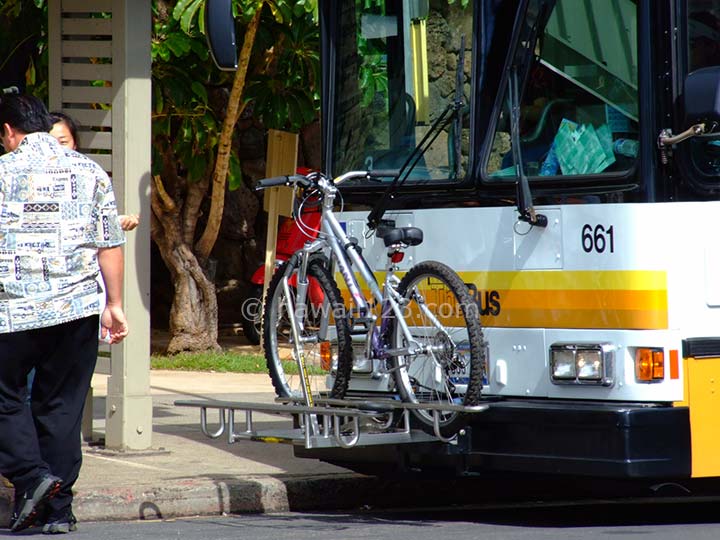 ザ・バスの自転車キャリア