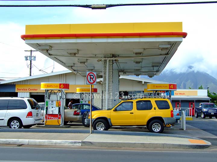ハワイのガソリンスタンド