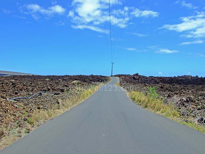 マウイ島ラ・ペローズ・ベイへの道路