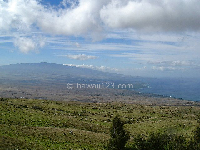 ハワイ島コハラマウンテンからワイコロア方面の景色