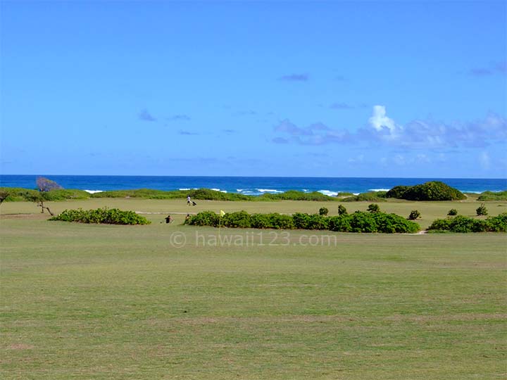 オアフ島のカフク市営ゴルフコース