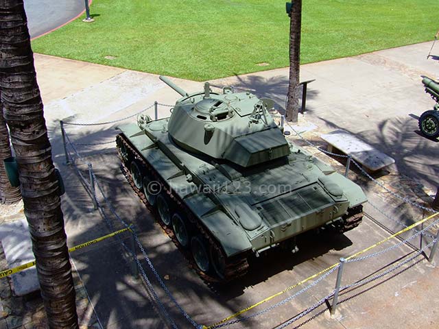 アメリカ陸軍博物館の前庭に展示された戦車
