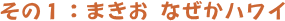 その1:まきお なぜかハワイ